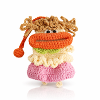 Pink dress and orange lips (10cm )