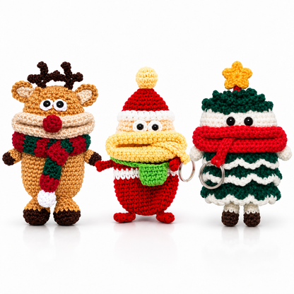 [advanced] Christmas Car key case pattern
