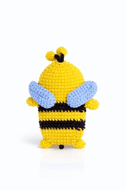 [advanced] Honey Bee Sausage mouth key case Pattern