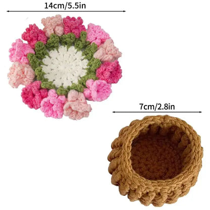 Flower Bouquet Coaster + Flower pot Set