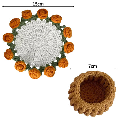 Flower Bouquet Coaster + Flower pot Set