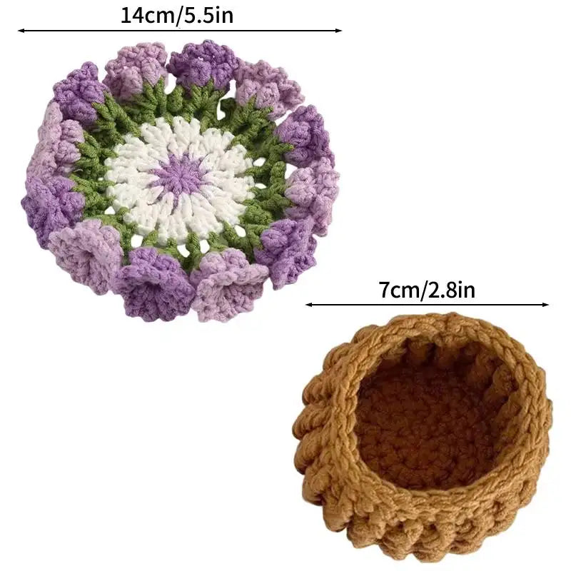 Flower Bouquet Coaster + Flower pot Set