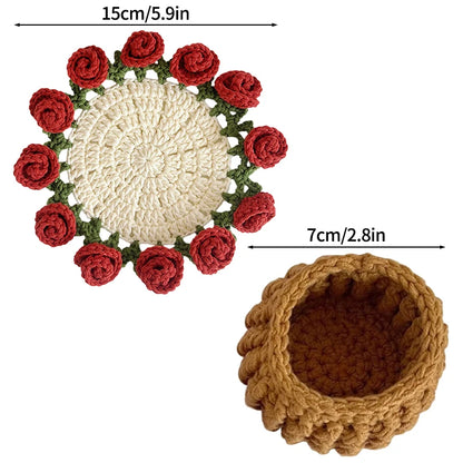 Flower Bouquet Coaster + Flower pot Set