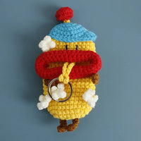 Popcorn sausage mouth with hat (10cm)