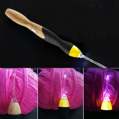 LED Light Up Crochet Hook + 9 Hook sizes