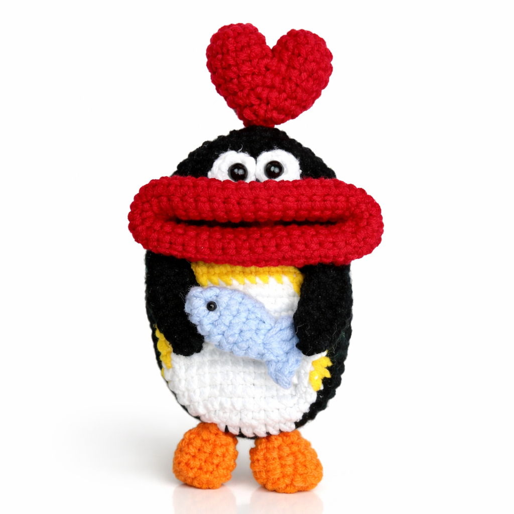 [advanced] Penguin Sausage mouth key case Pattern